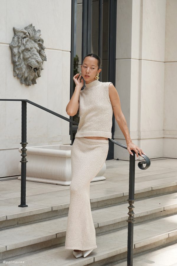 Moira Boucle Maxi Skirt - Wheat Supply