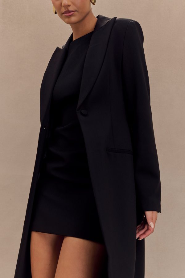 Caviar Suiting Coat - Black Online Sale - Image 3