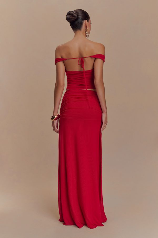 Arna Mesh Maxi Skirt - Ruby Discount - Image 3