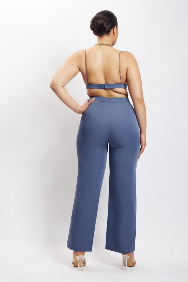 Cynthia Triangle Bralette - Steel Blue For Sale - Image 5