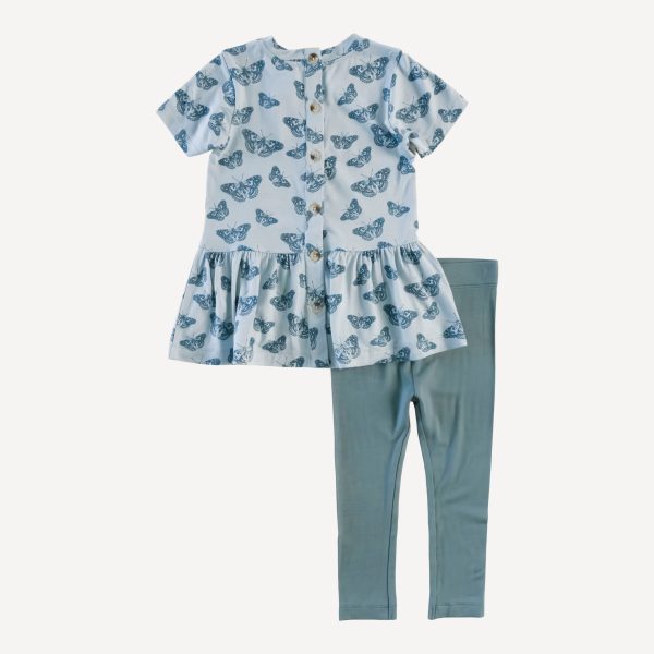 short sleeve kate set | stormy blue butterfly | bamboo Online - Image 3
