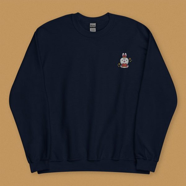 Year of the Rabbit Embroidered Sweatshirt Online Sale
