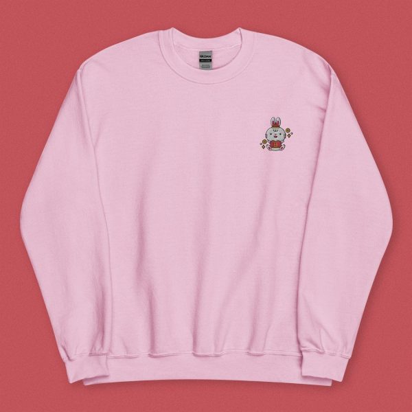 Year of the Rabbit Embroidered Sweatshirt Online Sale - Image 4